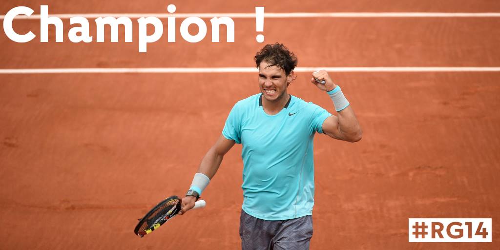 Rafael Nadal - Champion du Roland Garros 2014