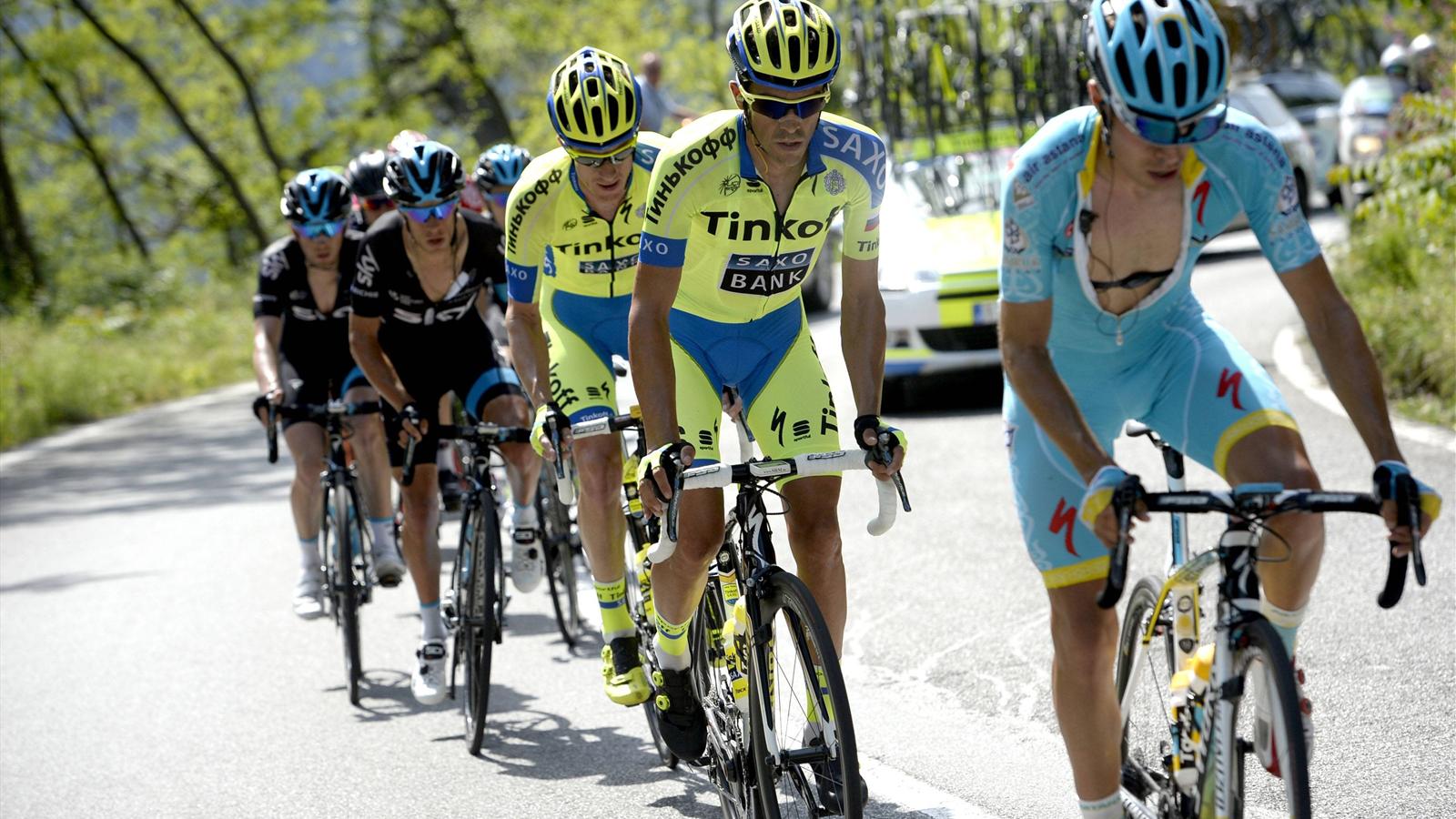 Tour d'Italie de cyclisme : Malgré sa chute Alberto Contador est toujours leader